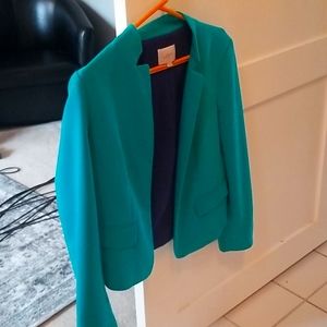 Ann Taylor LOFT teal blazer